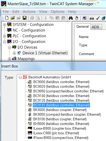 BC9191 in Master /Slave mode 2: