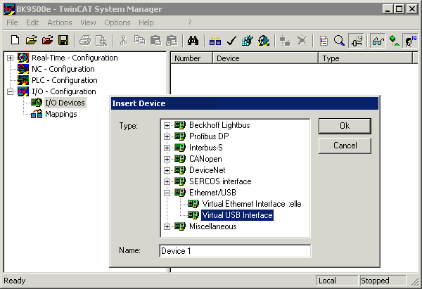 bk9500 twincat configuration
