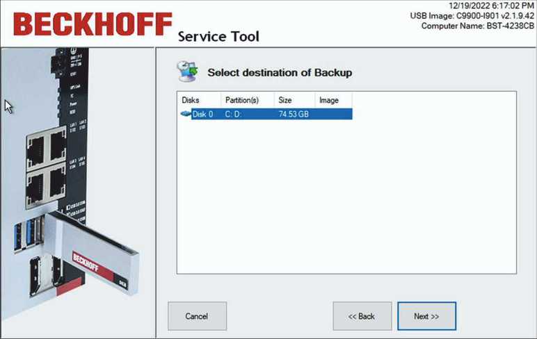 Restoring a backup 4: