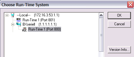 Program transfer via the serial interface 4: