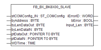 BK8x00 - FB Slave COM-Port 1: