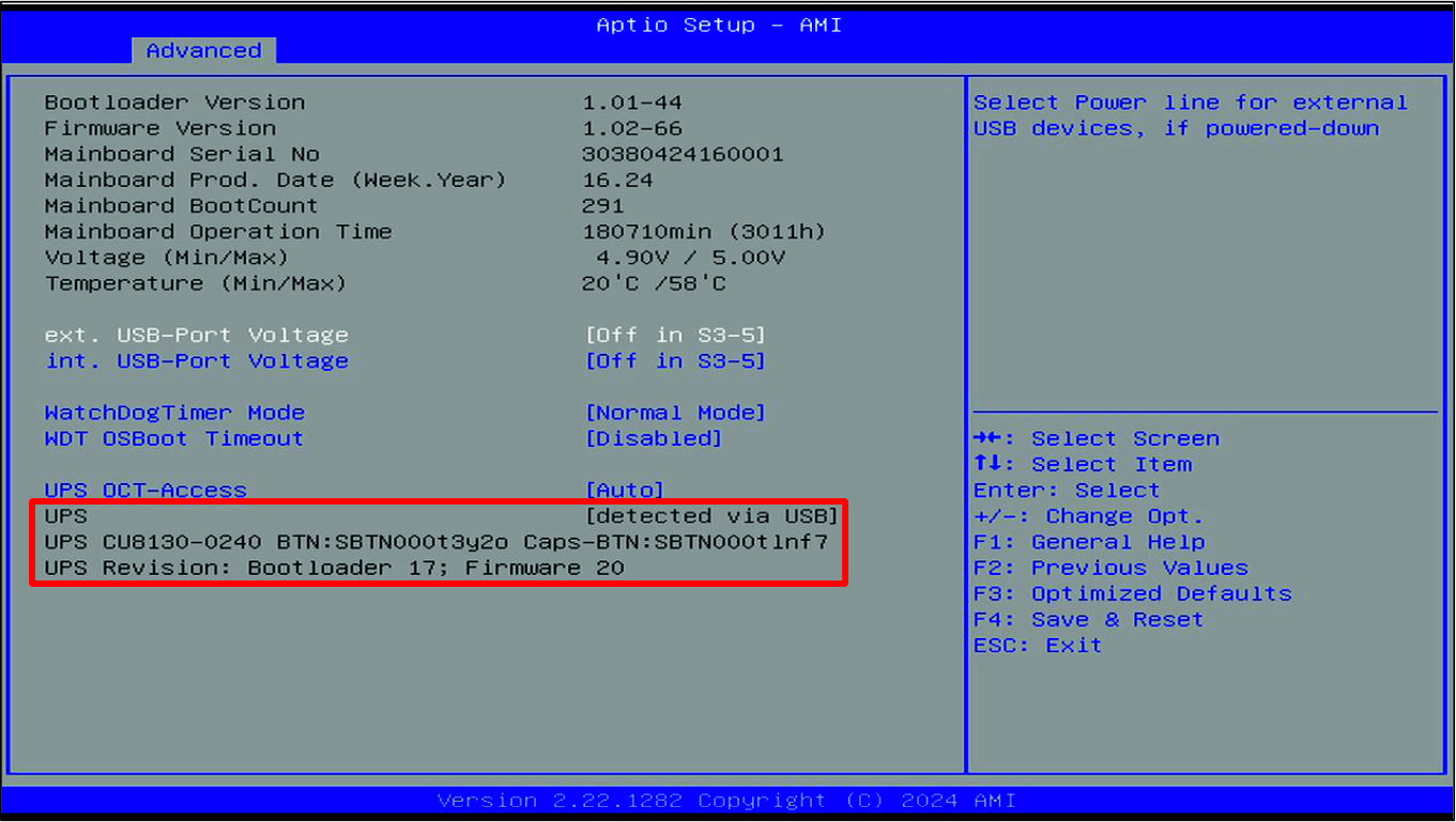 UPS OCT configuration 5: