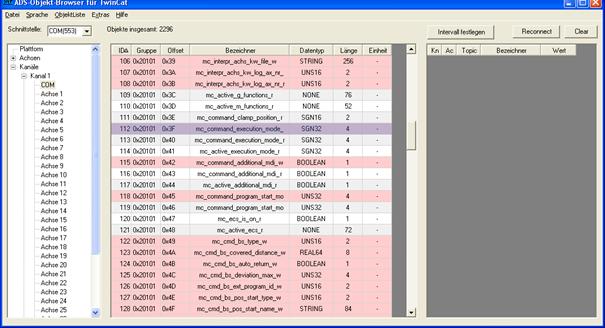 ADS access via Object Browser 1: