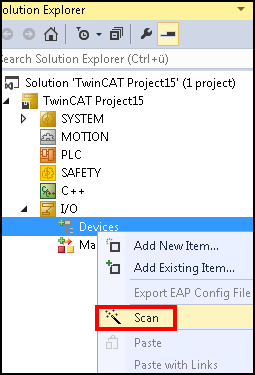 TwinCAT System Manager connection 2: