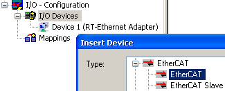 Setup: Device EtherCAT