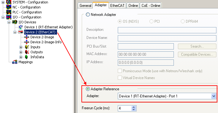 Setup: Device EtherCAT 7: