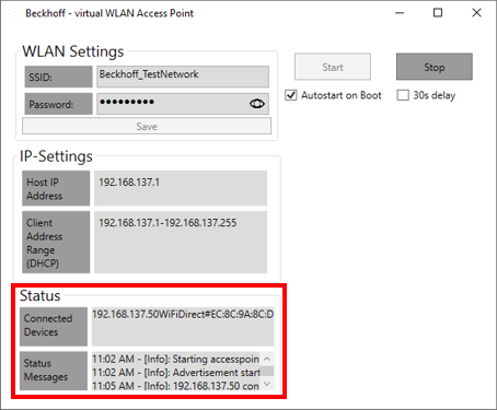 Configuring as access point 3:
