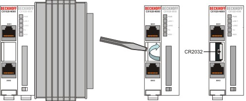 Battery compartment 1: