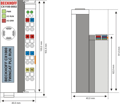 Technical data CX1100-0002 1: