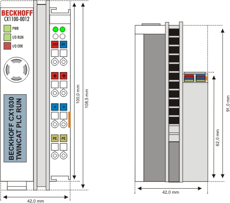 Technical data CX1100-0012 1: