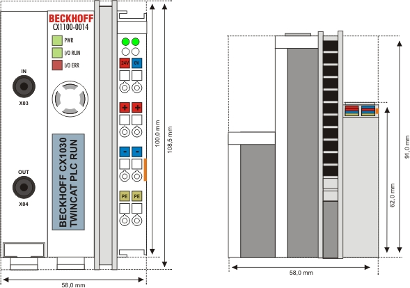 Technical data CX1100-0013 1: