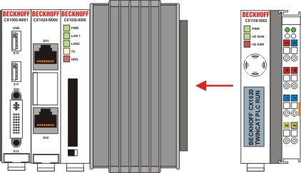 Mechanical assembly of the basic module 1: