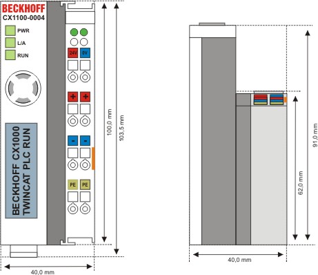 Technical data CX1100-0004 1: