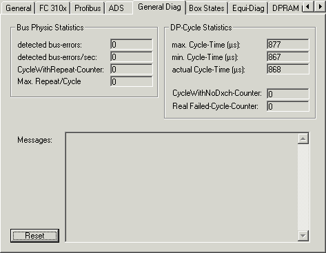 The General Diag Tab 1: