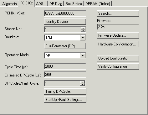 The FC310x Tab 1: