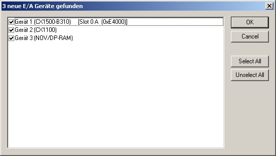 Startup of CX1500-B310 for Profibus 1: