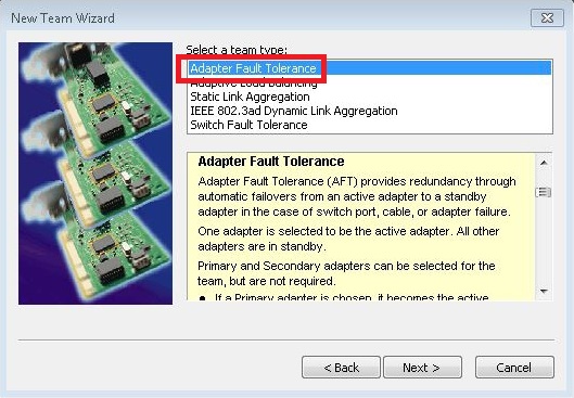 Set NIC Teaming 3: