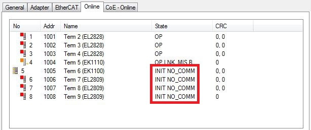 Configuring EtherCAT cable redundancy. 7: