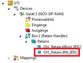 Deleting variables under the Retain Handler 1: