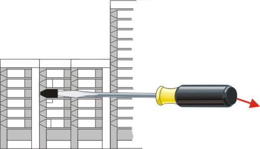 Mounting the module lock 3: