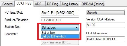 Setting the address with a DIP switch 2: