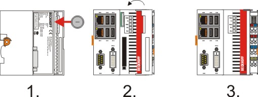 Battery compartment 2: