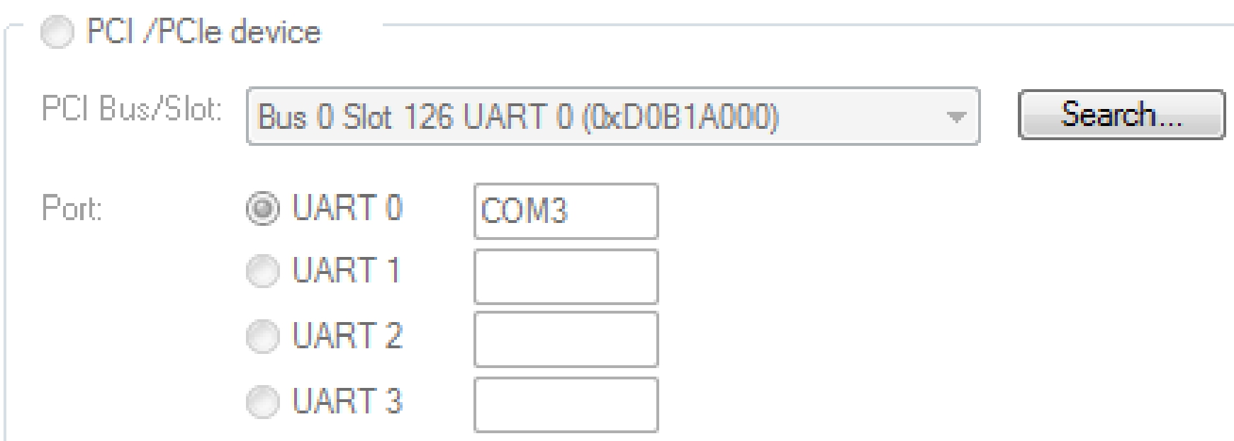 Configure the serial interface (N03x) 5: