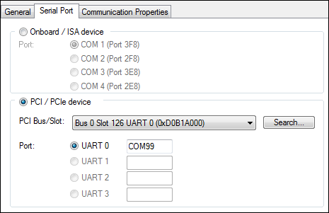 Using serial interfaces N030/N031 1: