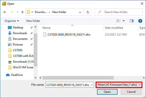 Updating the firmware for multifunction I/Os 2: