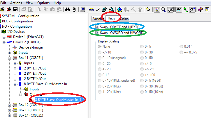 PROFIBUS process data 1: