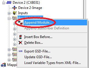 Virtual slave interface for PROFIBUS 2: