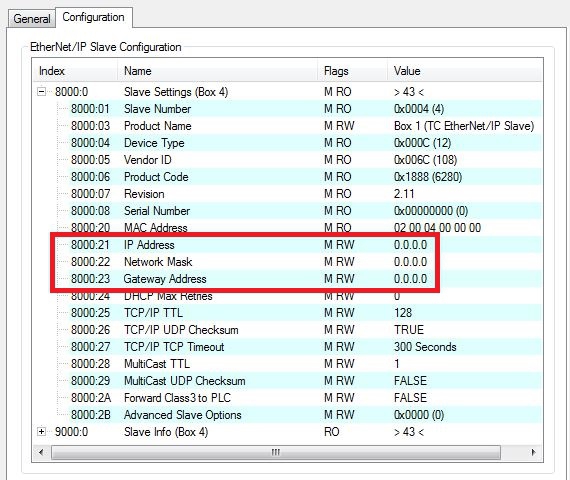 Setting the network parameters 3: