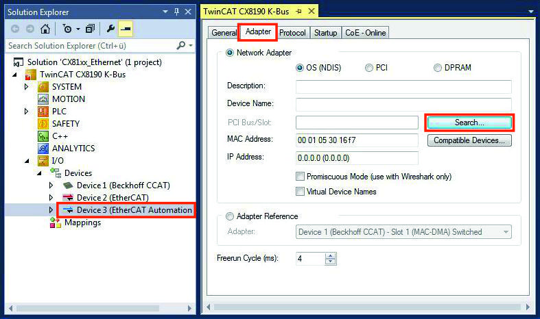 Configuring the EtherCAT Automation Protocol (EAP) 3: