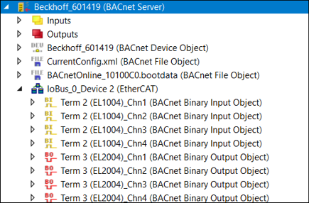 Creating a BACnet server and a device object 5: