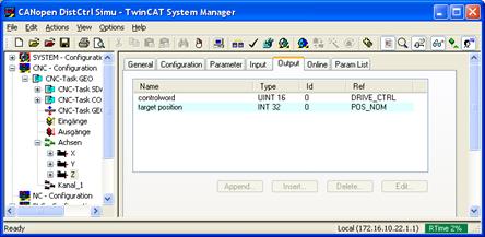 Test example with drive simulation 2: