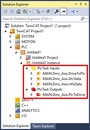 Commissioning in TwinCAT 3 5: