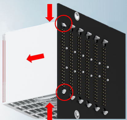 Disassembly of the signal distribution board 1: