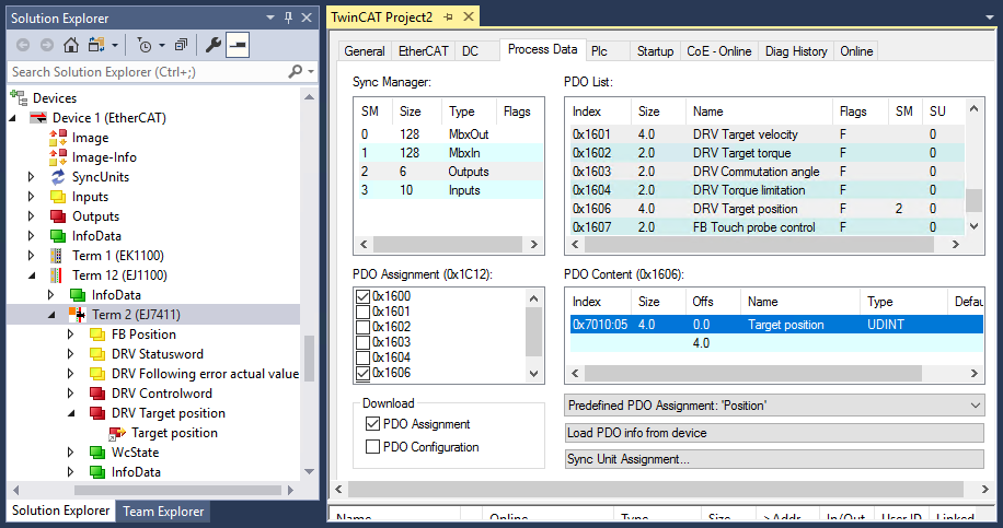 CSP (position control) 1: