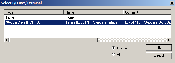 Integration of EtherCAT plug-in modules in the NC configuration 7: