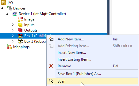 Configure EK9160 under TC3 as IoT MQTT Device 10: