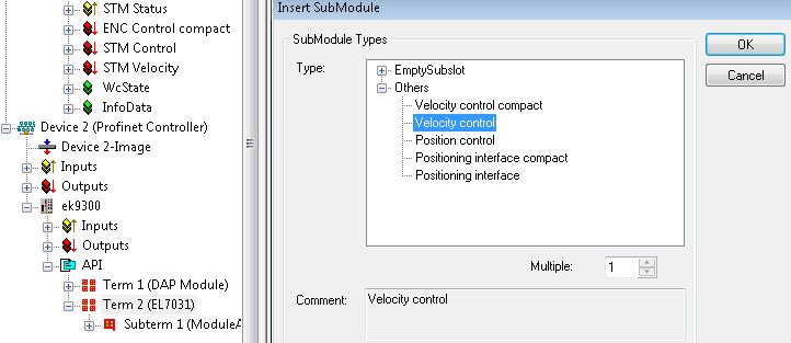 EK9300 – Configuration example 2: