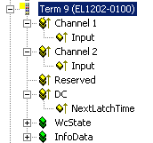 EL1202-0100 - EtherCAT settings  2: