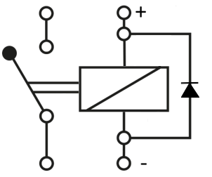 Output protection during DC switching of inductive loads (overvoltage limitation) 2: