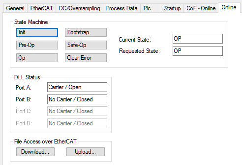 Firmware update EL1262-0010 5: