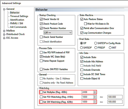 Watchdog function 1: