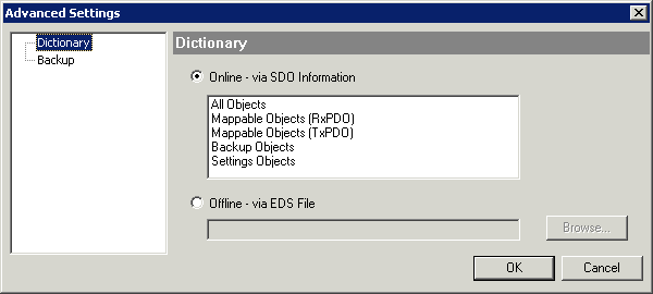 EtherCAT subscriber configuration 8: