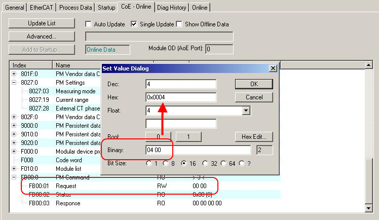 PM Command (Index 0xFB00) 1: