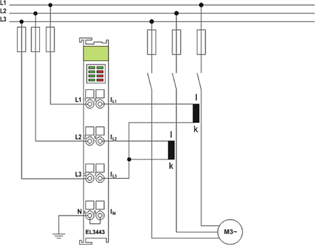 Power measurement on motor with 2 or 3 current transformers 1: