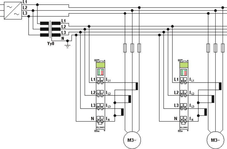 Power measurement at three-phase motors controlled by a frequency converter 1: