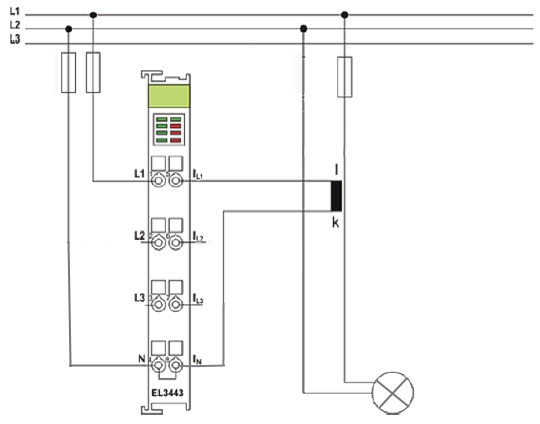 Power measurement on loads with phase-to-phase voltages 1: